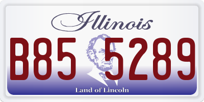 IL license plate B855289