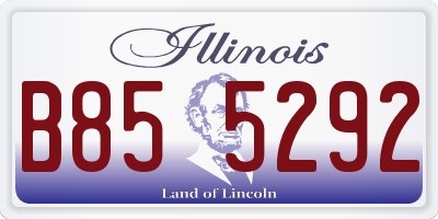 IL license plate B855292