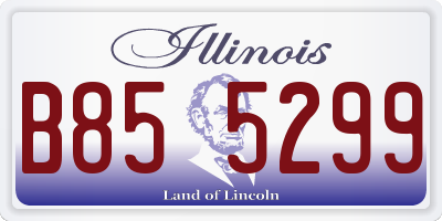 IL license plate B855299