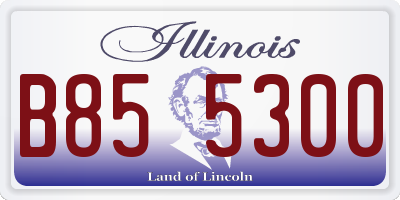 IL license plate B855300