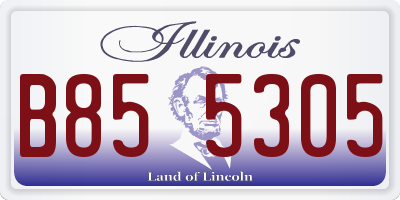 IL license plate B855305
