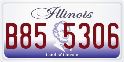 IL license plate B855306