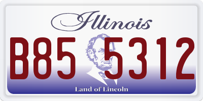 IL license plate B855312