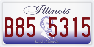IL license plate B855315