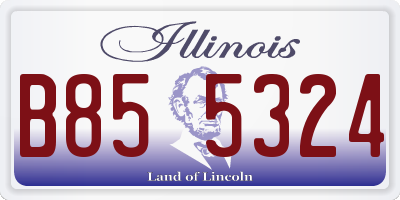 IL license plate B855324