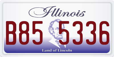 IL license plate B855336