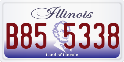 IL license plate B855338