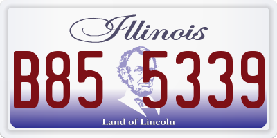 IL license plate B855339