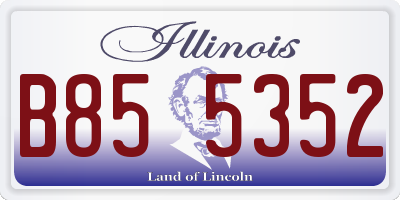 IL license plate B855352
