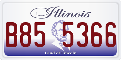 IL license plate B855366