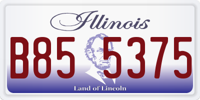 IL license plate B855375