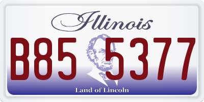 IL license plate B855377