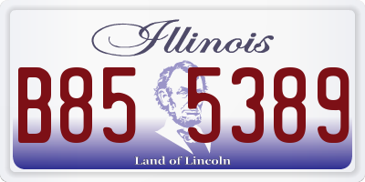 IL license plate B855389