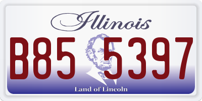 IL license plate B855397