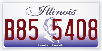 IL license plate B855408