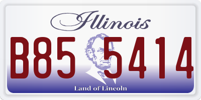 IL license plate B855414