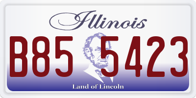 IL license plate B855423