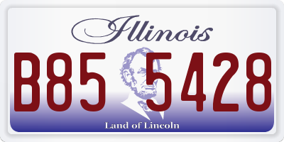 IL license plate B855428