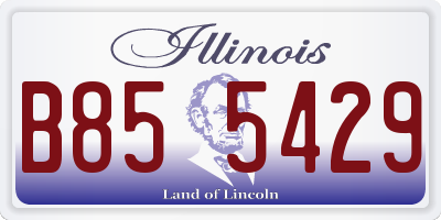 IL license plate B855429