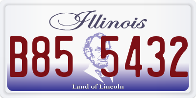 IL license plate B855432