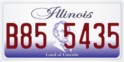 IL license plate B855435