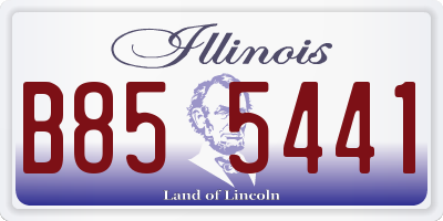 IL license plate B855441
