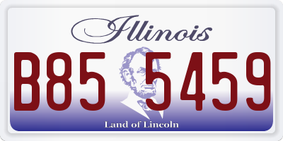 IL license plate B855459