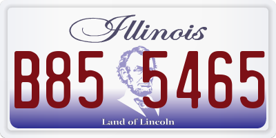 IL license plate B855465
