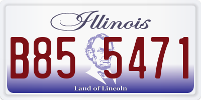 IL license plate B855471