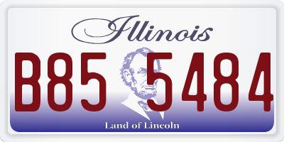 IL license plate B855484