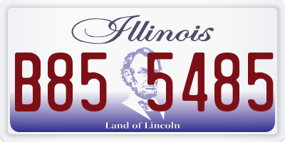 IL license plate B855485