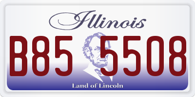 IL license plate B855508