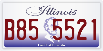 IL license plate B855521