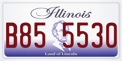 IL license plate B855530