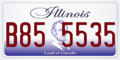 IL license plate B855535