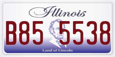 IL license plate B855538