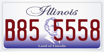 IL license plate B855558