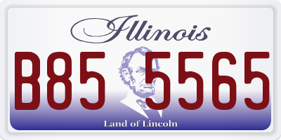 IL license plate B855565
