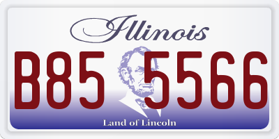 IL license plate B855566