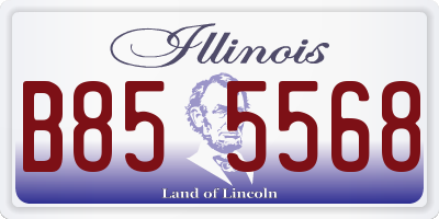 IL license plate B855568