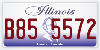 IL license plate B855572
