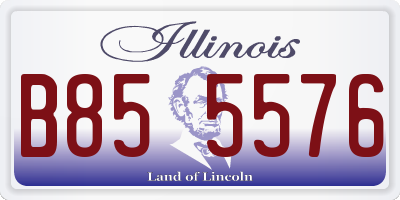 IL license plate B855576