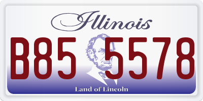 IL license plate B855578