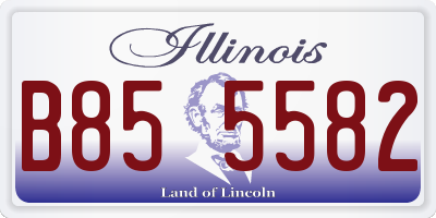 IL license plate B855582