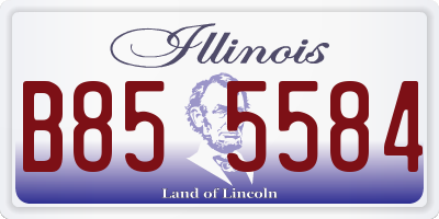 IL license plate B855584