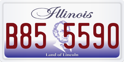 IL license plate B855590