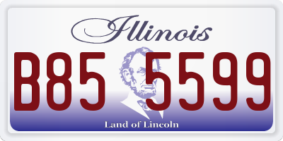 IL license plate B855599