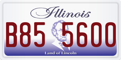IL license plate B855600