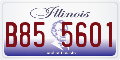 IL license plate B855601