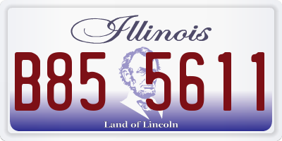IL license plate B855611